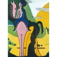 thumbnail image 2 of Ernst Ludwig Kirchner 18x24 Gold Ornate Framed and Double Matted Museum Art Print Titled - Female Rider (1931 - 1932), 2 of 4