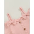 thumbnail image 5 of Bagilaanoe 2pcs Toddler Baby Girl Pants Set Short Sleeve T-shirt Tops + Flower Flare Trousers 12M 18M 24M 3T 4T 5T Kids Summer Casual Clothes, 5 of 8