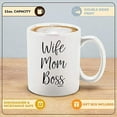 thumbnail image 2 of Shop4ever Wife Mom Boss Ceramic Coffee Mug Mother's Day Gift Idea (11 oz.), 2 of 5