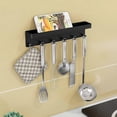 thumbnail image 5 of SZTXJ 6 Hooks, Wall Decor Key Holder, Stainless Steel Key Holder, Wall Key Organizer and Mail Organizer (Black), 5 of 5