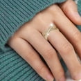 thumbnail image 3 of Wentin Reduced Rings Crossing Rhinestone Ring Adjustable Open Ring For Women Diamond Wedding Ring Engagement Rings, 3 of 8