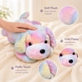 thumbnail image 6 of Rainbow Tie Dye Puppy Stuffed Animal Soft Plush Dog Toys Durable Fluffy Plush Fabric Large Floppy Comfort Plushie for Student Toddlers Naptime Playtime Bedroom Decor Pastel, 6 of 6