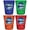 Multicolor (4-Pack), variant on Washington DC Design A Souvenir Full Color 2 oz Round Shot Glass Orange
