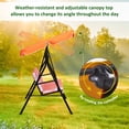 thumbnail image 4 of Outsunny Balancelle de Jardin 3 Places avec Auvent Réglable Orange, 4 of 10