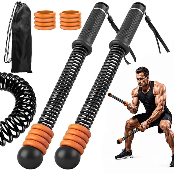 Ropeless Battle Ropes 8 Adjustable Weight Rings for Home Gym, Portable Cordless with Storage Bag , Heavy Duty Fitness Rope for HIIT, Strength, High Calorie Burn , Low-Impact Cardio for Men & Women