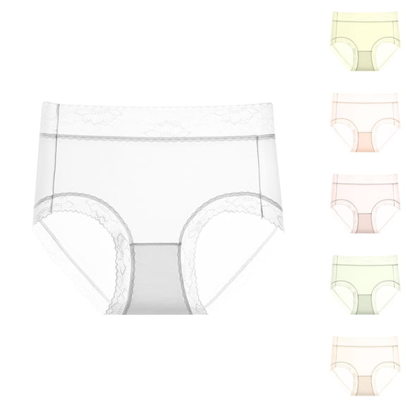 Ashirexll Underwear for Women, Ladies Underwear Panties, Romantic Lace Mid Waist Body Shaping Breathable Briefs