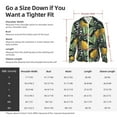 thumbnail image 5 of Pofeuu Citrus Fruits Elegant Lemons Print Sun Protection Outdoor Lightweight Full Zip UV Cooling Hoodie Long Sleeve Summer Clothing for Outdoor Hiking-Large, 5 of 5