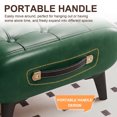 thumbnail image 5 of SHegdu Small Foot Stool Wooden Legs Wooden Office Footrest with Padded Seat Hidden Step Stool with Handle for Extra Seating in Living Room Entryway (Green), 5 of 8