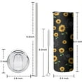 thumbnail image 4 of Sunflowers 20 Oz Insulated Stainless Steel - Double Wall Vacuum Insulated Tumbler- Birthday Gifts for Mom Sister Friends Women, 4 of 5