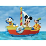 Disney Mickey Mouse And Friends Donald Duck Goofy Sailboat Edible Cake Topper Image ABPID00291