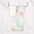 thumbnail image 5 of SKYSONIC 3 Pack Towel Lovely Sky Pattern Cotton Bath Towel Set (1 Bath Towel, 1 Hand Towel, 1 Washcloth) for Bathroom, Super Soft and Quick Dry Towels, 5 of 7