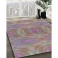 thumbnail image 3 of Ahgly Company Machine Washable Indoor Rectangle Transitional Purple Area Rugs, 6' x 9', 3 of 7