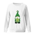 thumbnail image 4 of OKBOP St Patricks Day Shirt,Shirts For Women Long Sleeve Shamrock Print Women'S Plus Size Tops Crew Neck Blouse White Xl, 4 of 4
