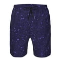 thumbnail image 3 of Fotbe Glittering Purple Starfield Trajes de Baño Estampados para Hombre, Shorts de Verano de Secado Rápido, Ropa de Playa, Bañadores-XX-Large, 3 of 6