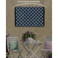 thumbnail image 6 of Outdoor TV Cover 30 to 32 Inch Weatherproof, Lake Blue White Geometric Waterproof TV Screen Protector for Outside Decor with Zipper and Pocket 30"L x 19"H&nbsp; , Modern Morocco Pattern, 6 of 7