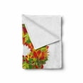 thumbnail image 2 of Letter R Soft Flannel Fleece Blanket, Floral R Made with Maple Leaves Bouquet Essence Autumn Inspirations Initials Theme, Cozy Plush for Indoor and Outdoor Use, 60" x 80", Multicolor, by Ambesonne, 2 of 6