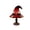 Red, variant on Halloween Decor Witch Hat Lamp, LED Halloween Night Light, Halloween Decorations Indoor, Witchy Decor for Shelf Mantel Table, Gothic Home Decoration,11cm