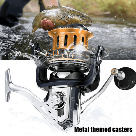 Fishing Reel model FB12000 5+1 High 15kg Drag Max Spinning Ultra Smooth Powerful Saltwater Fresh Water