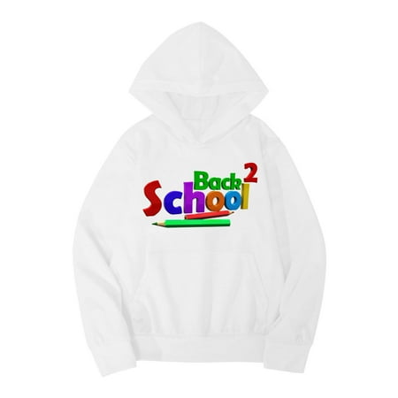 

Kids Boys Girls Autumn WInter School Season Letter Printed Long Sleeve Hoodie Warm and Comfortable Tops Children s Clothing Descent Hoodie Teen Hoodies Boys Pullover Hoodie Women Girls Dance