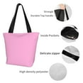 thumbnail image 5 of Kdxio Pink Women Reusable Grocery Bags Foldable Ripstop,Reusable Shopping Bags for Shopping,Gym,Gift, 5 of 7