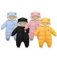 thumbnail image 7 of LRen Girls Down Coat Winter Warm Hooded Jacket Outerwear For Baby Toddler 0-24 Months,0-3 Months,Z8-Pink, 7 of 7