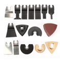 thumbnail image 4 of Oscillating Accessories Kit, Oscillating Saw Blades Kit, Black Universal Interface Consists Of 15 Blades And 25 Sanding Plates, Durable In Use For Plastic Wood, 4 of 8