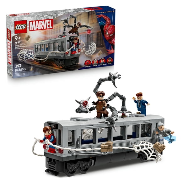 Set LEGO Super Heroes Spider-Man vs. Doc Ock: Escena del Tren Subterráneo