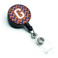 thumbnail image 1 of "Treasures CJ1060-GBR Letter G Chevron Blue & Orange #3 Carrete de insignia retráctil, multicolor" Caroline's Treasures CJ1060-GBR, 1 of 1