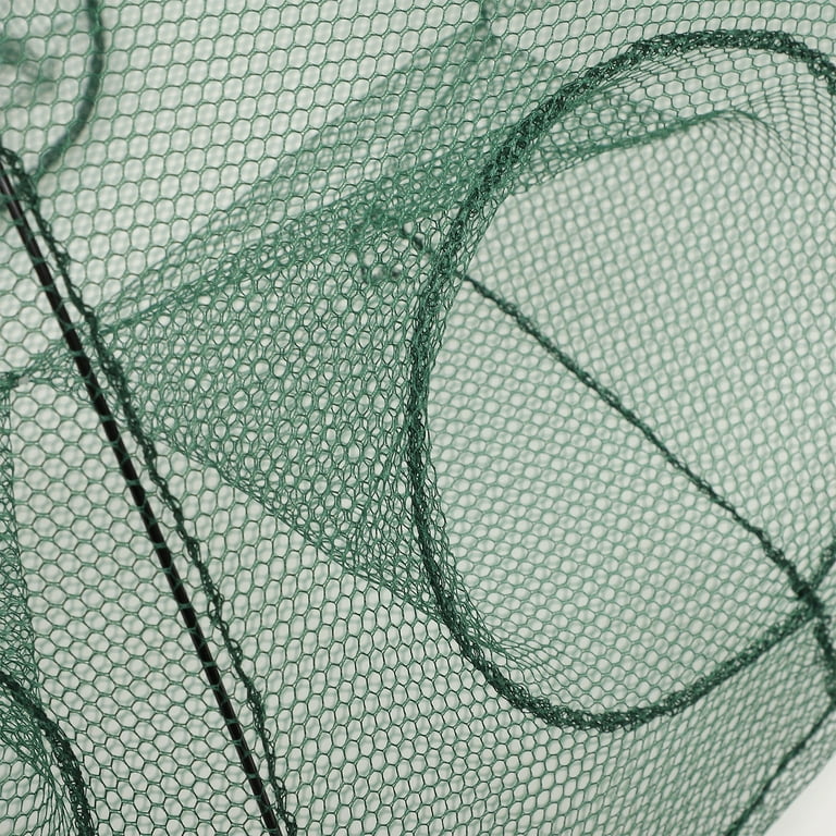 Foldable Fishing Net Landing Nets for Fishnets Casting Soccer Training Equipment Collapsible, Green