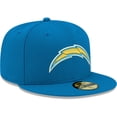 thumbnail image 3 of Men's New Era Powder Blue Los Angeles Chargers Omaha 59FIFTY Fitted Hat, 3 of 6