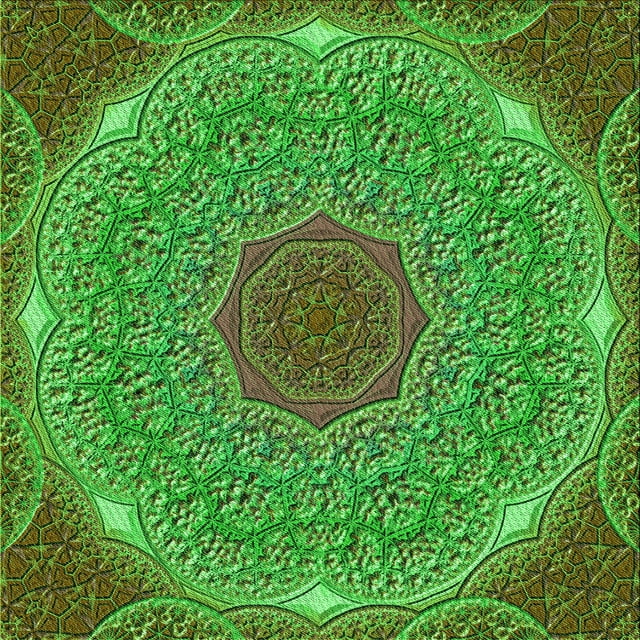 Ahgly Company Machine Washable Indoor Square Transitional Seaweed Green Area Rugs, 7' Square