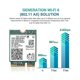 thumbnail image 3 of Tarjeta Wifi Ax201ngw con antena dual 2.4 Ghz+5ghz Wifi 6 3000Mbps M.2 Cnvio2 Bluetooth 5.1 Wifi Ada, 3 of 5