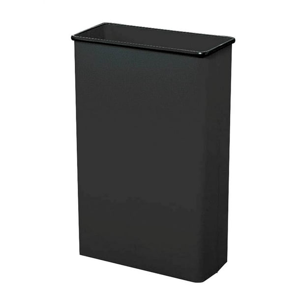 Tall Rectangular Wastebasket in Black Set of 3