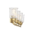 thumbnail image 5 of Hampton 4-Light Bathroom Vanity Light in Warm Brass, 5 of 5