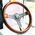 thumbnail image 2 of ORUYROP 14inch Racing Car Steering Wheel Copy Wood Steering Wheel with Black Spoke Classic Steering Wheel Material Environmental Protection (Color : Copy Wood), 2 of 6