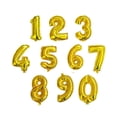 thumbnail image 2 of Globo Metalizado Gigante Forma de Numero 76 cm Celebraciones dorado, 2 of 2