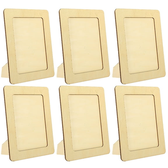 Frame Picture Frames Photo Wood Unfinished Diy Wooden Paint Your Own Display Painting Flower Blank Pressed Craft Artwork