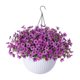 thumbnail image 1 of Cesta de flores artificiales colgantes con plantas artificiales, maceta colgante realista para primavera, balcón, habitación y patio. Estilo C, 1 of 8