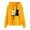 Yellow, variant on Fall Hoodie Sweatshirts for Women Long Sleeve Cute Cat Graphic Pullover Loose Fit Drawstring Hooded Blouse Plus Size Tops Gray L