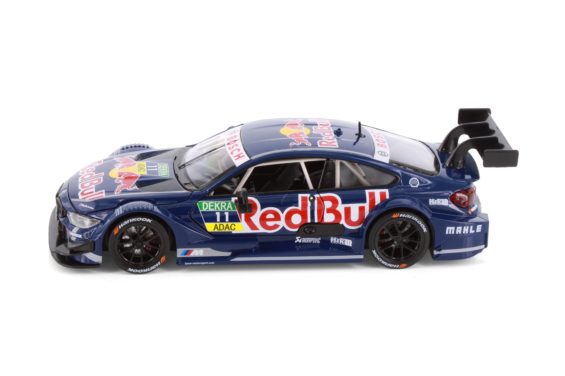 Box of 4 BMW M4 DTM w/Red Bull Racing Livery, Dark Blue - Showcasts 68295D - 1/24 Scale Diecast Model Cars