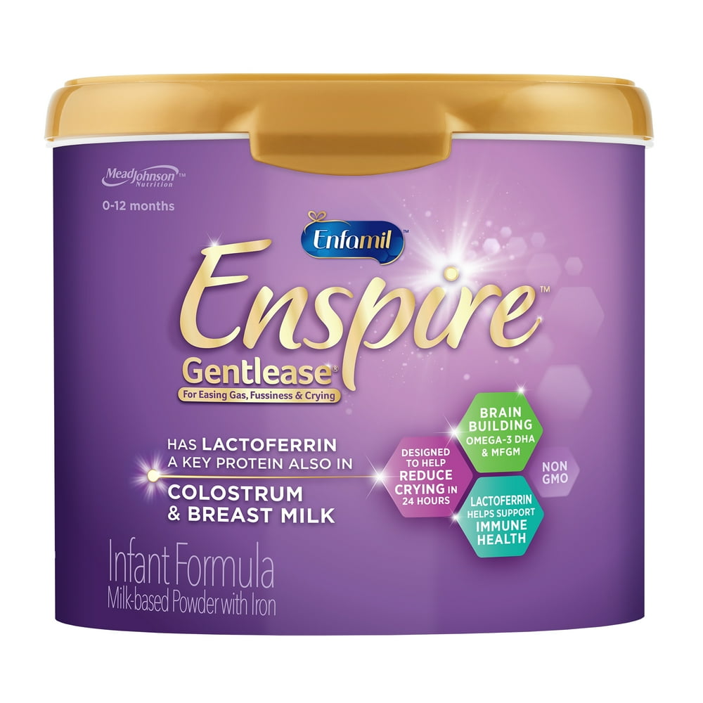 Enfamil Enspire Gentlease Infant Formula with MFGM and Lactoferrin Powder, 20 oz Reusable Tub