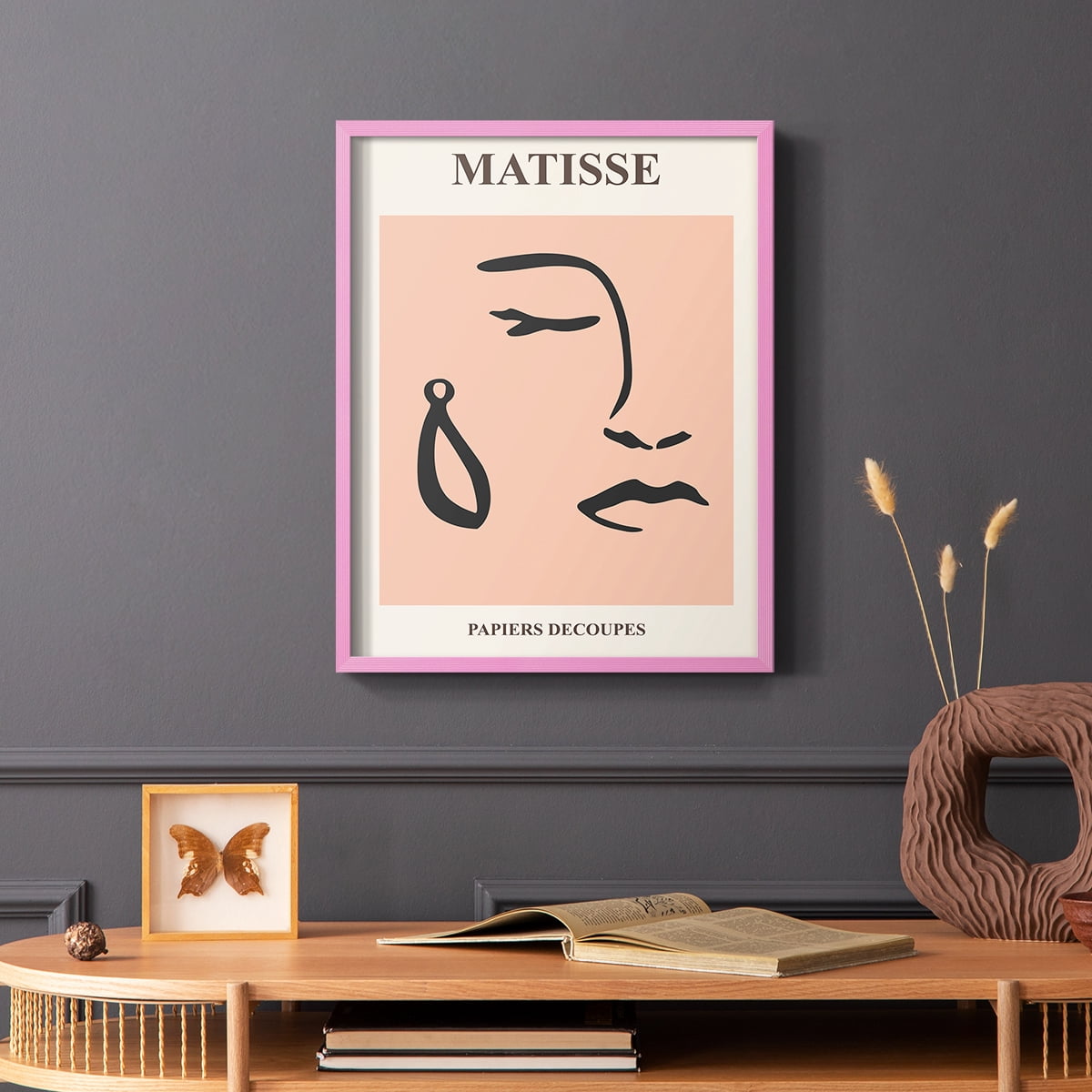 Matisse CXXXVIII Framed Print in Pink Solid Wood 8 x 10 Framed Print