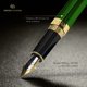 thumbnail image 4 of Pluma estilográfica Dryden Designs con punta mediana, color verde esmeralda, 4 of 7