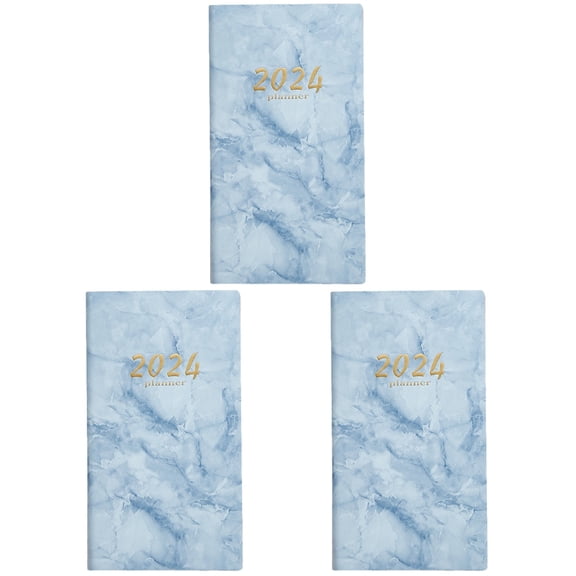 Set of 3 Daily Planner Time Management Book Student Office