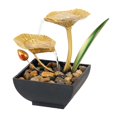 thumbnail image 2 of Tabletop Water Fountain Cascading for Office Home Decoration Ornament   Leaf, 2 of 9
