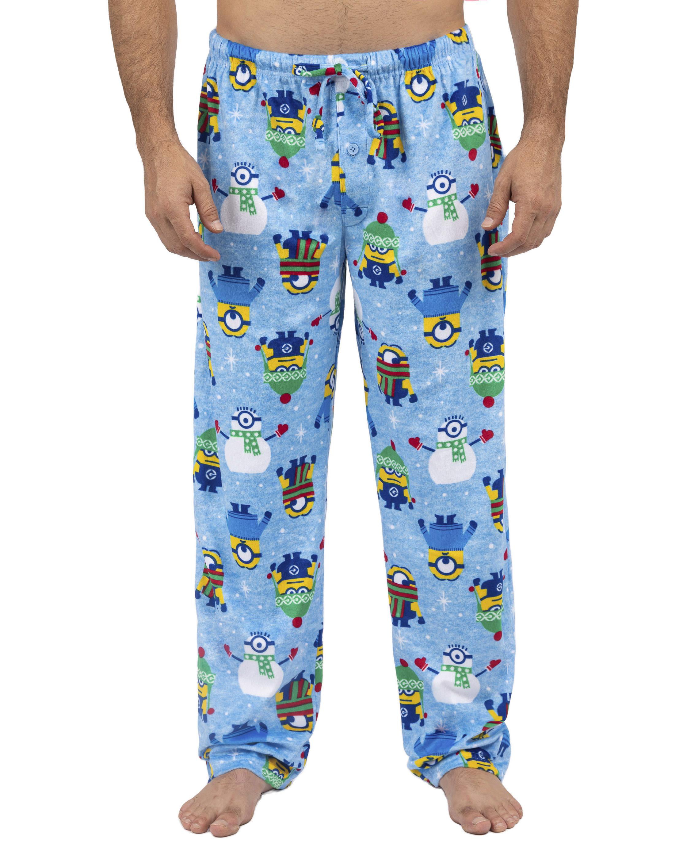 Mens Fleece Pajama Sleep Pants Male, Minions, Size: L, Despicable Me 2 ...