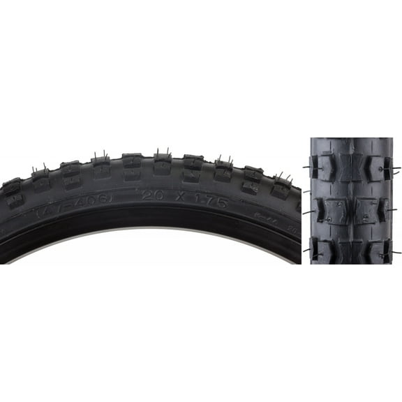 Sunlite Tire 20X1.75 Black/Black BMX K44