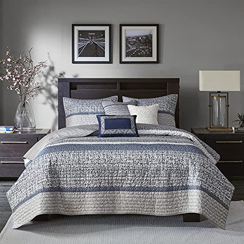 3 Piece Jacquard Quilted Bedspread Comforter Set Matching Pillowcase Double/King 