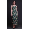 thumbnail image 3 of Bimba Robe de Soirée Longue Maxi à Bretelles Spaghetti Dos Nu Imprimé Floral en Rayonne pour Femmes - Très Grande Taille, 3 of 4