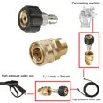 thumbnail image 3 of 2Pcs/Set Pressure Washer Adapters M22-14 mm Swivel To 3/8 Inch Quick Connector, 3 of 9